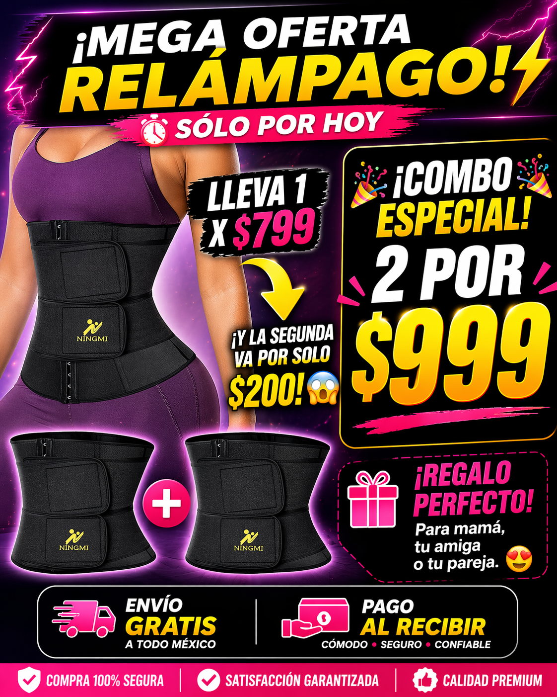 🔥 Faja Moldeadora Cintura Perfecta Instantánea