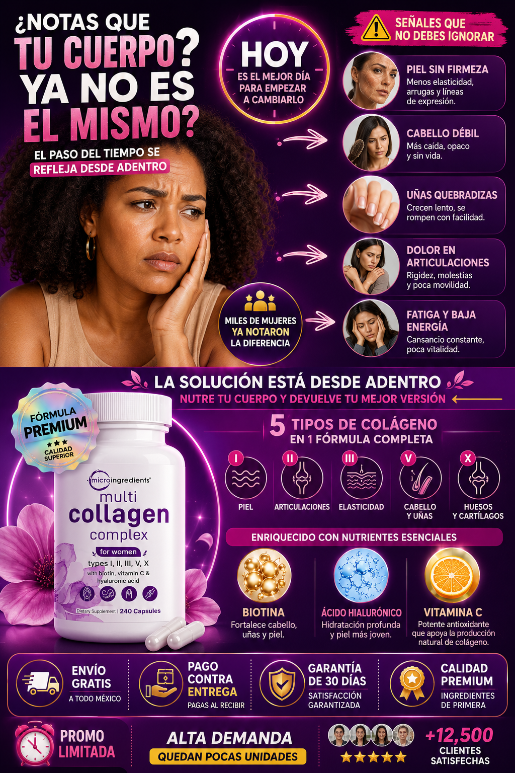 🔥 Multicolágeno Complex 240 – Piel más firme y articulaciones sin molestias
