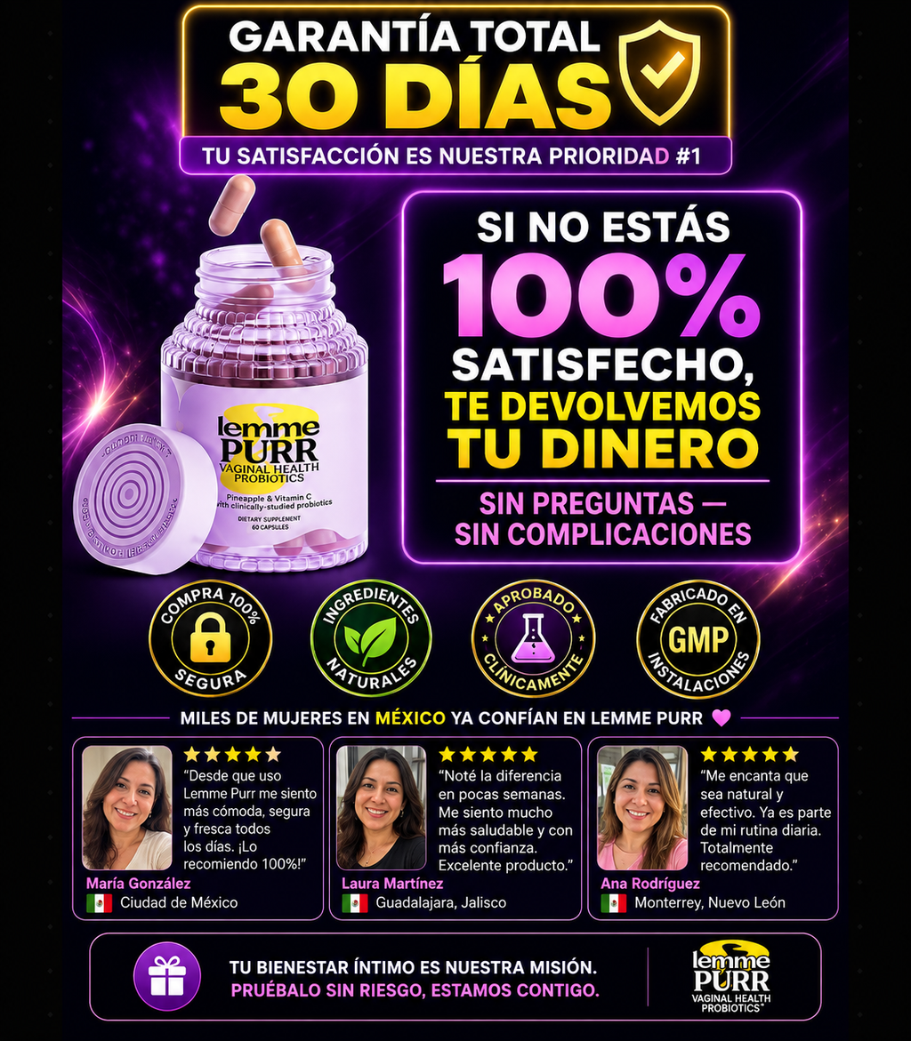 Lemme Purr Probióticos Vaginales Salud Íntima Femenina