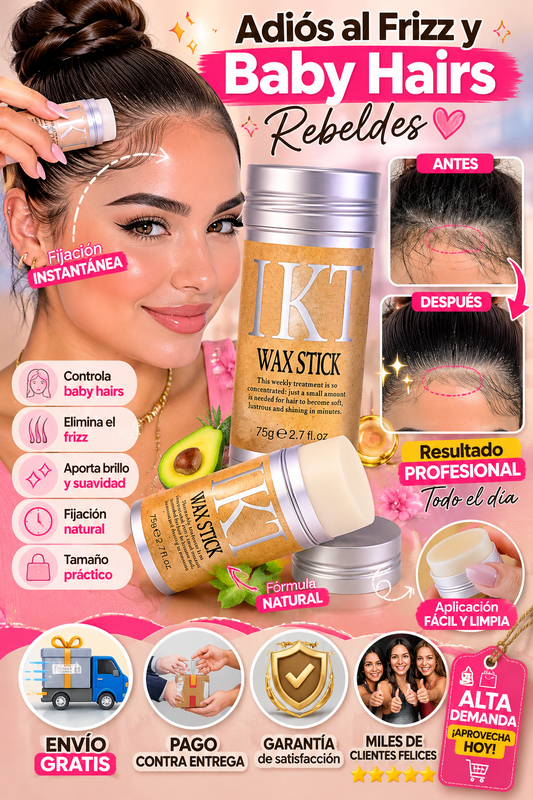 Control Frizz Wax Stick™ – Cera Fijadora para Cabello Rebelde y Dañado
