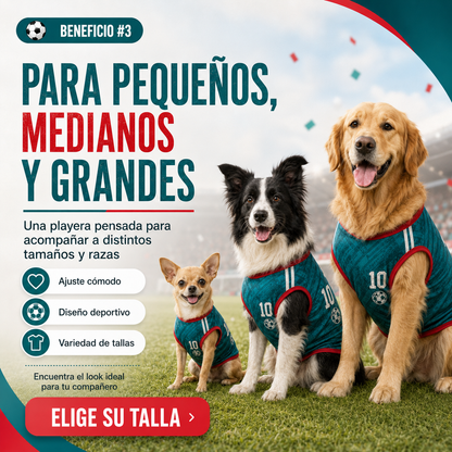 PLAYERA MUNDIALISTA PARA PERRITOS