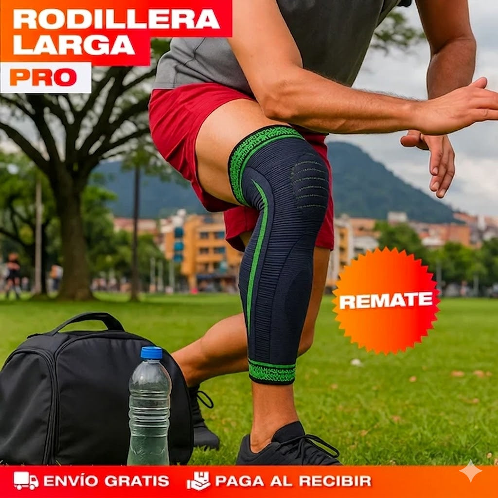 Rodillera Larga De Compresión De Rodilla