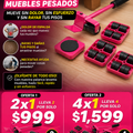 🔥 MEGA 2x1 HOY 🔥 Compra 1 Palanca Levanta Muebles y llévate 2 por el mismo precio.