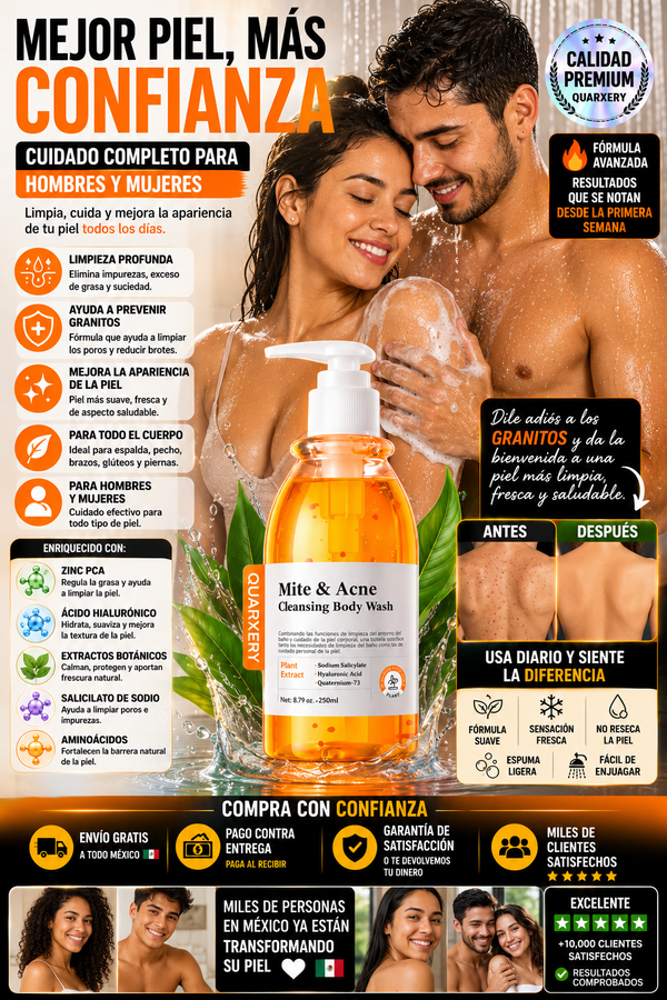 Quarxery Gel Antiacné – Adiós Granitos, Brillo y Piel Irritada