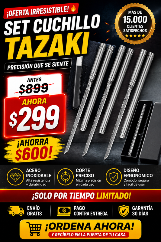👉 Tazaki Precision™ – Cuchillo Japonés de Precisión