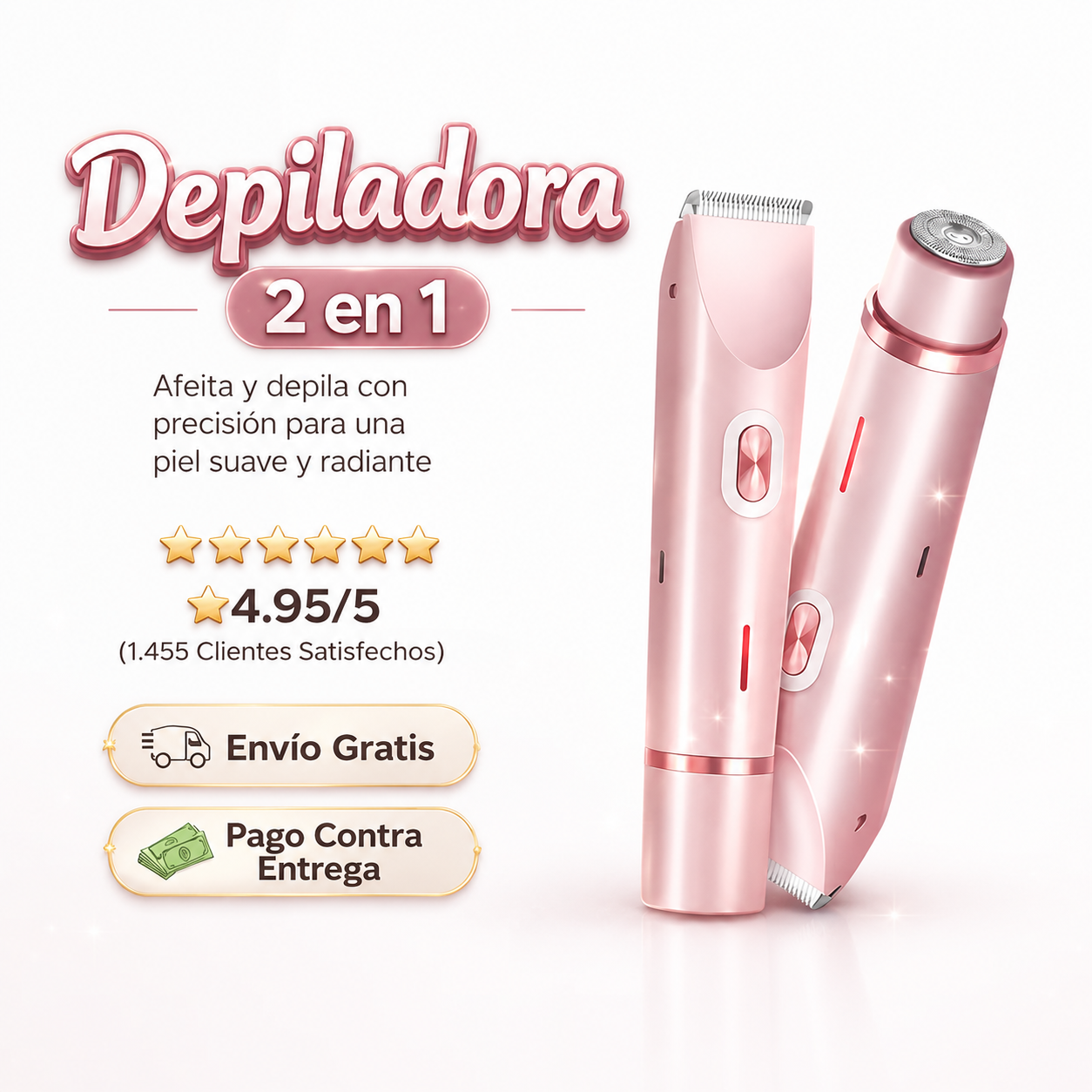✨✨DEPILADORA DE MUJER RECARGABLE 2 EN 1✨✨