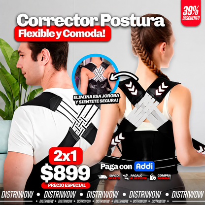 💥 2x1 Corrector de Espalda – Endereza tu Postura y Camina con Confianza