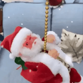Papá Noel Escalador Musical Movimientos Navidad Importado