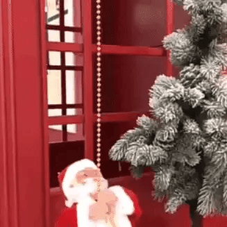 Papá Noel Escalador Musical Movimientos Navidad Importado