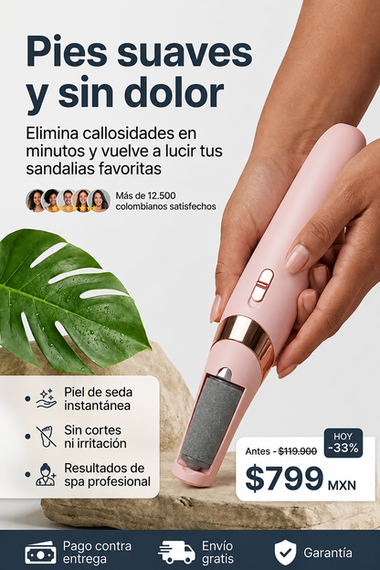 Lima USB Quita Callos para Pies Suaves Sin Dolor