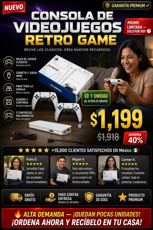 Consola De Videojuegos Retro Game - imagen 1