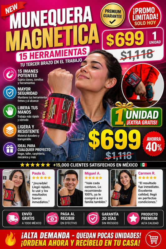 Munequera Magnetica 15 Herramientas - imagen 1
