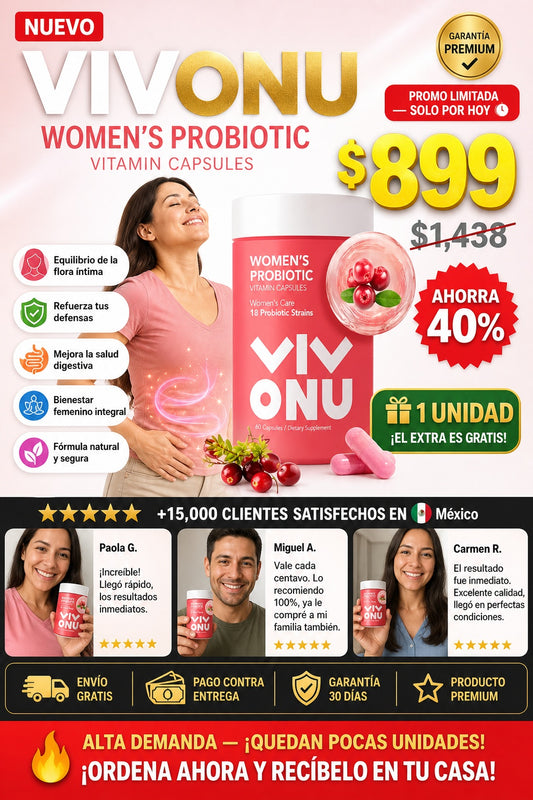 Vivonu Probioticos Mujer 60 Capsulas - imagen 1