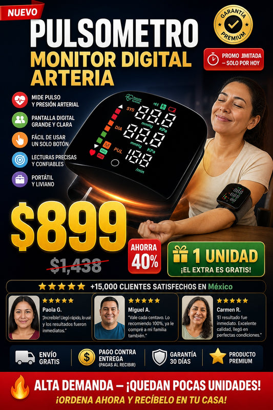 Pulsometro Monitor Digital Arteria - imagen 1