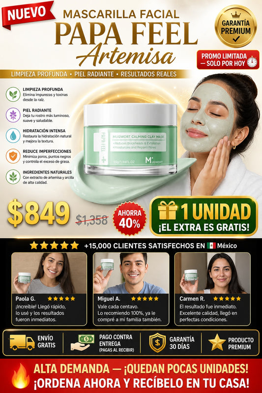 Mascarilla Facial Papa Feel Artemisa - imagen 1