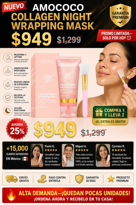 Mascara Mascarilla Para Dormir Amococo - imagen 1