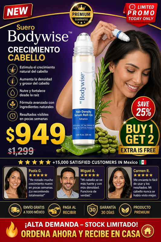 Suero Bodywise Crecimiento Cabello - imagen 1