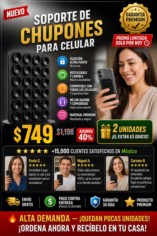 Soporte De Chupones Para Celular - imagen 1