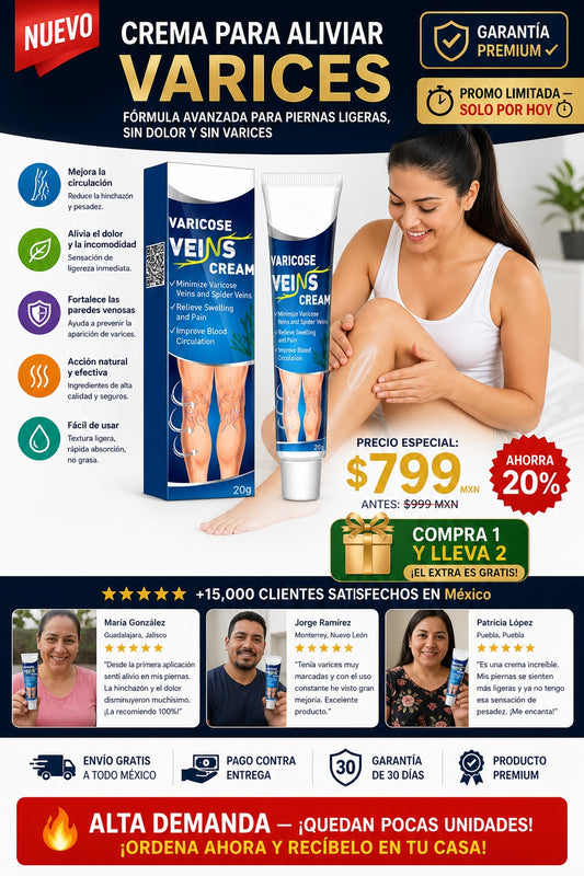 Crema Para Aliviar Varices - imagen 1