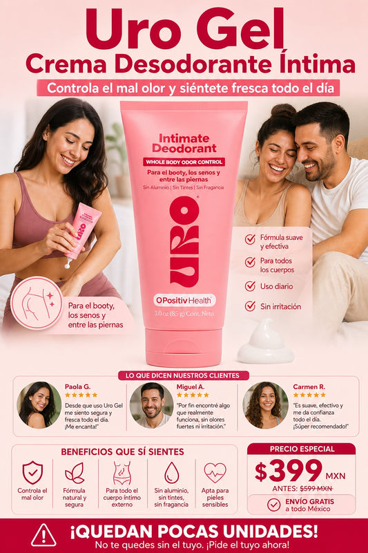 Uro Gel Crema Desodorante Íntima – Controla el mal olor y siéntete fresca todo el día - imagen 1