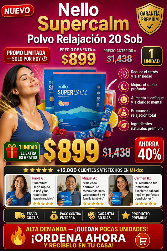 Nello Supercalm Polvo Relajacion 20 Sob - imagen 1