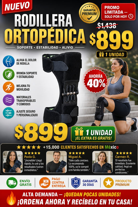 Rodillera Ortopedica Con Resorte - imagen 1