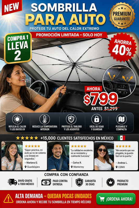 Parasol Plegable Para Parabrisas Coche - imagen 1