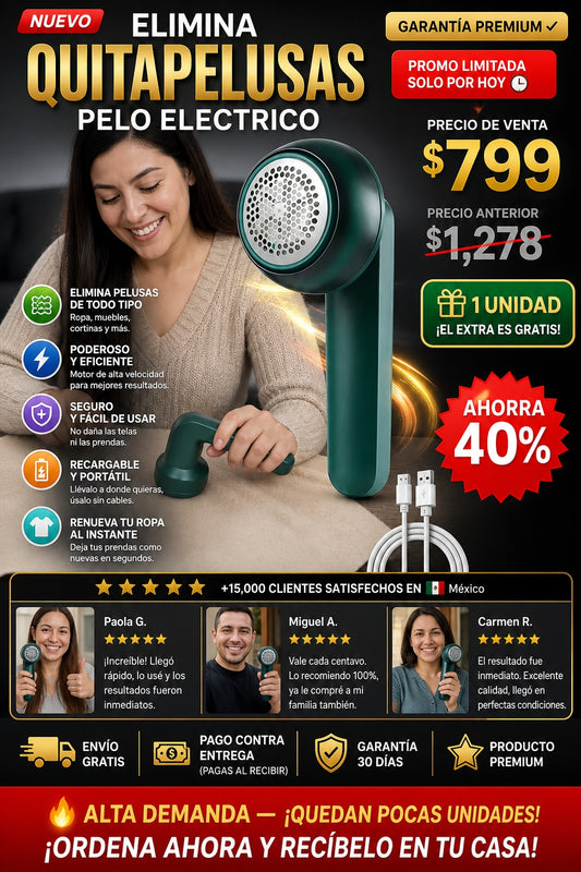 Elimina Quitapelusas Pelo Electrico - imagen 1
