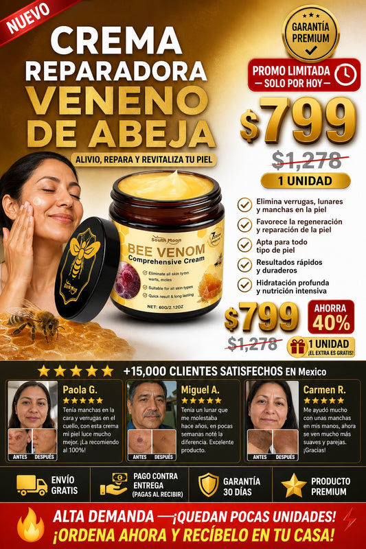 Crema Reparadora Veneno De Abeja - imagen 1