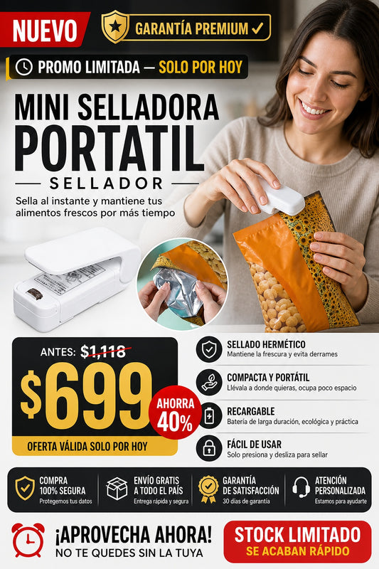 Mini Selladora Portatil Sellador - imagen 1