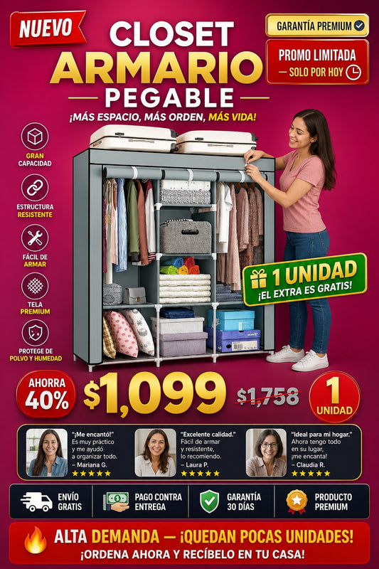 Closet Armario Pegable - imagen 1