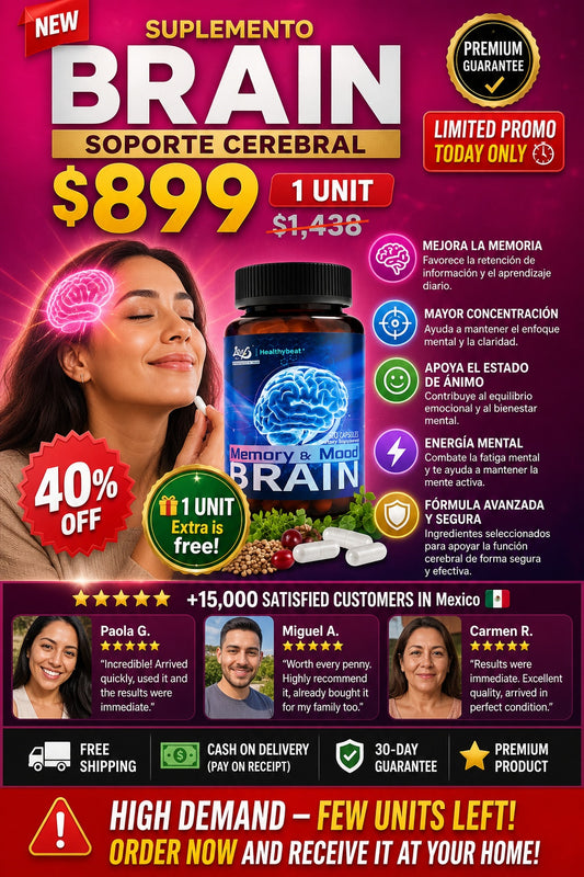 Suplemento Brain Soporte Cerebral 60cp - imagen 1