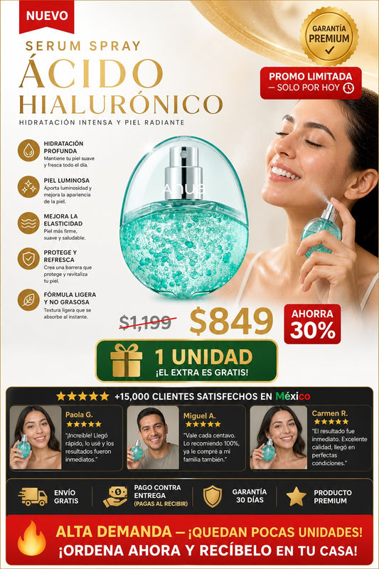 Serum Spray Ácido Hialurónico - imagen 1