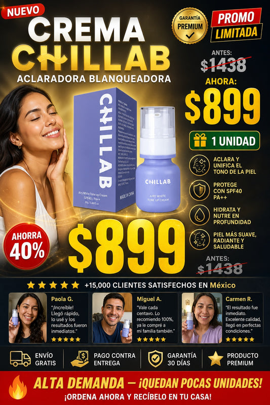 Crema Chillab Aclaradora Blanqueadora - imagen 1