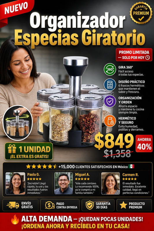 Organizador Especias Giratorio - imagen 1