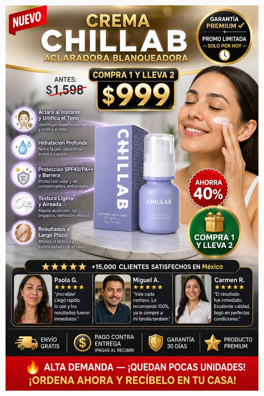 Crema Chillab Aclaradora Blanqueadora - imagen 1
