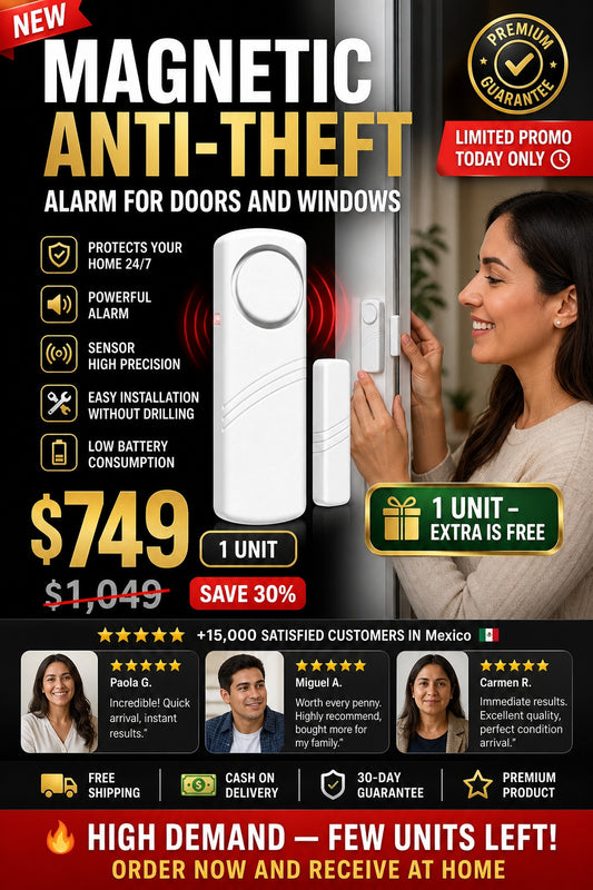 Alarma Antirrobo Magnética para Puertas y Ventanas - imagen 1