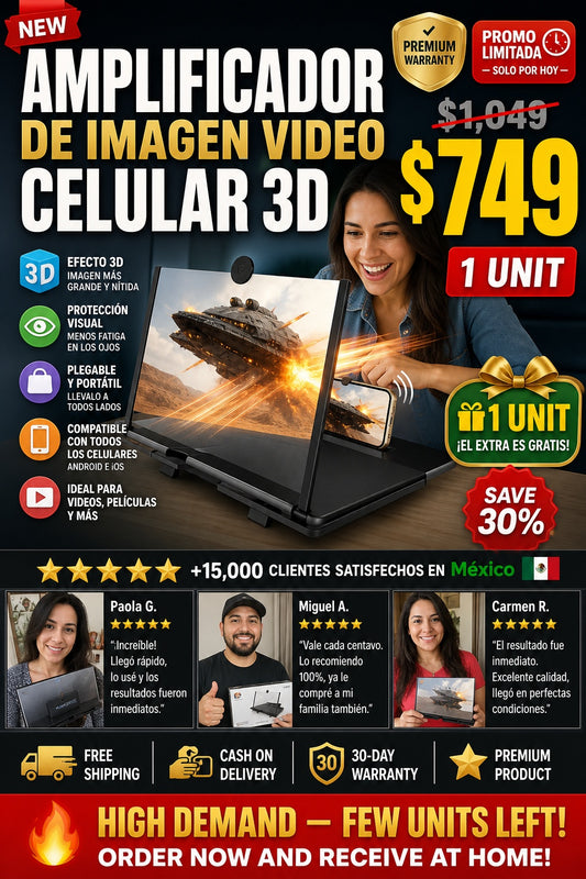 Amplificador de Imagen Video Celular 3D - imagen 1