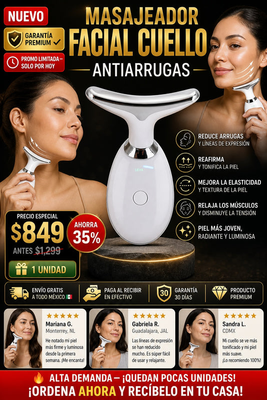 Masajeador Facial Cuello Antiarrugas - imagen 1