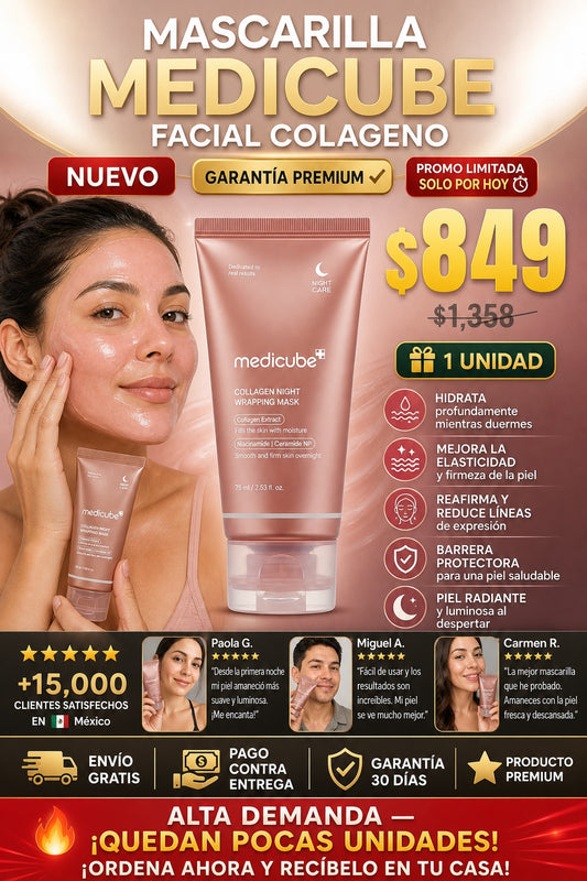 Mascarilla Medicube Facial Colageno - imagen 1