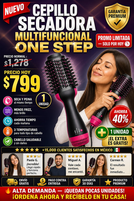Cepillo Secadora Multifuncional One Step - imagen 1