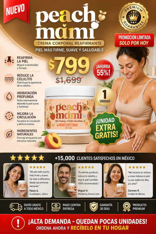 Crema Peach Mami Corporal Reafirmante - imagen 1