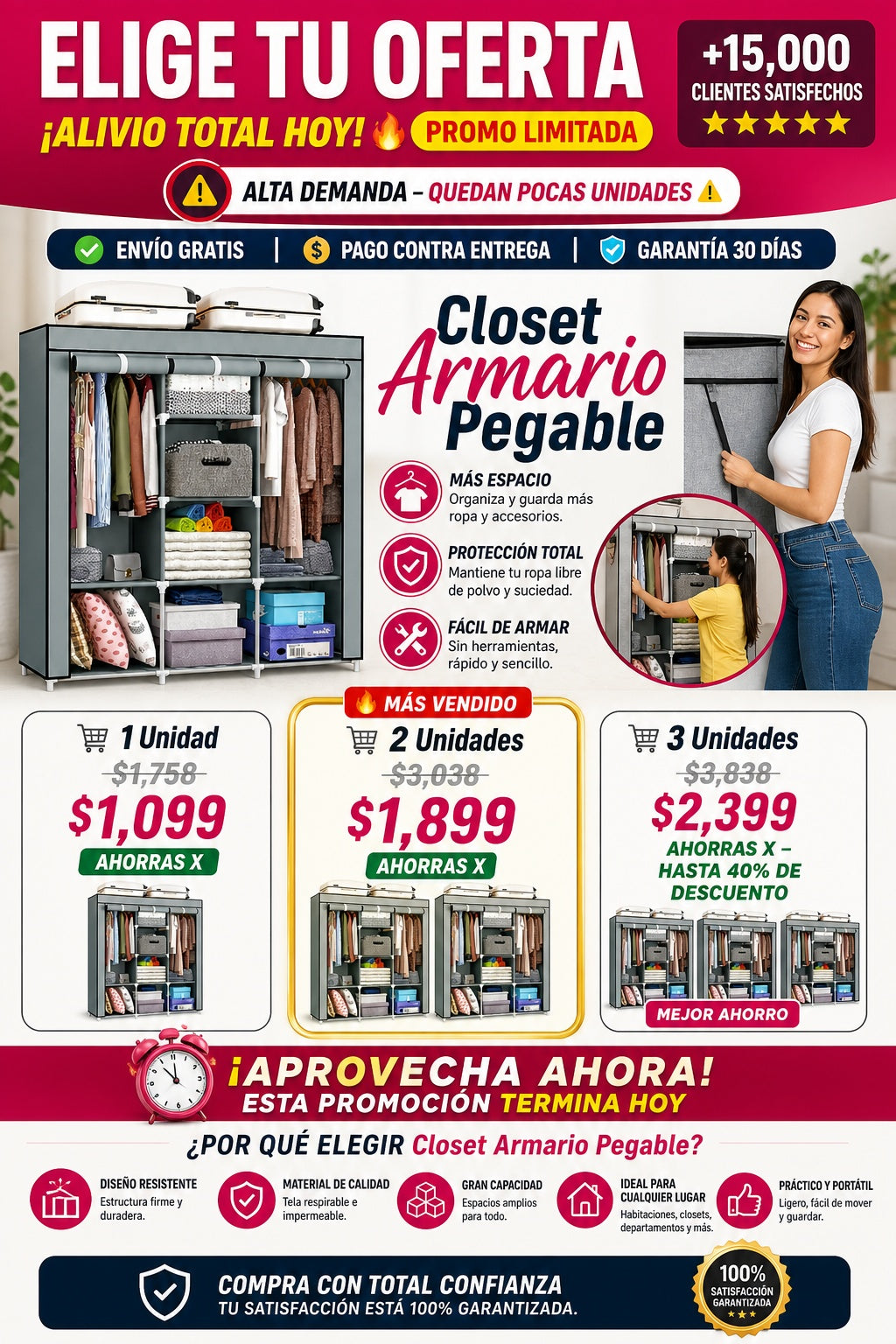 Closet Armario Pegable - imagen 2