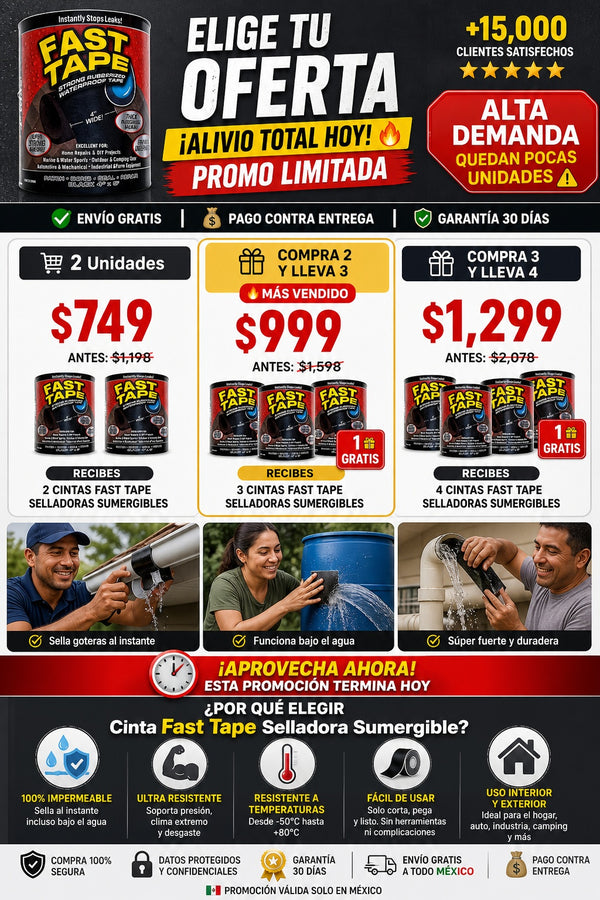 Cinta Fast Tape Selladora Sumergible - imagen 2