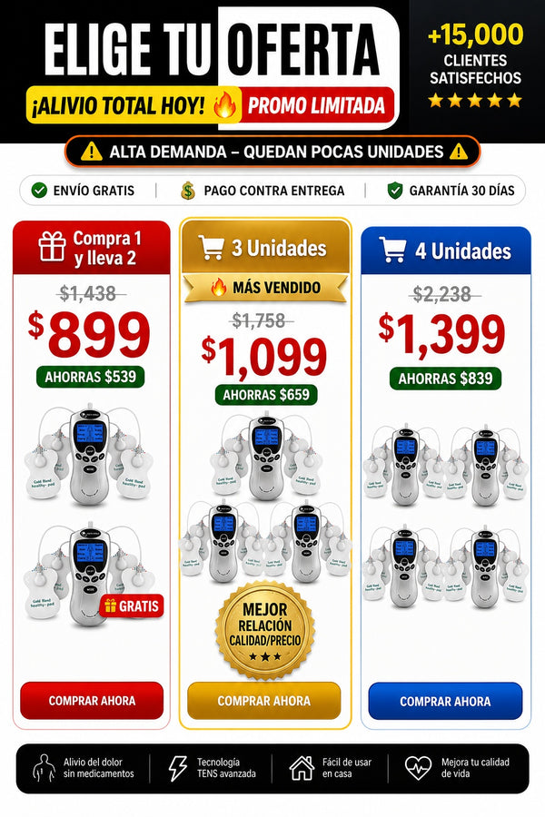 Electroestimulador Masajeador 4 Tens - imagen 2