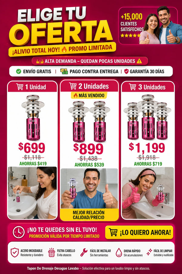 Tapon De Drenaje Desague Lavabo - imagen 2