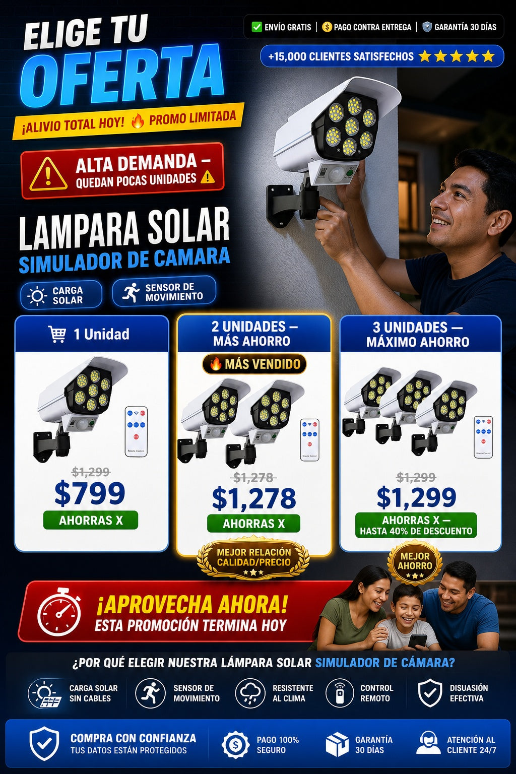 Lampara Solar Simulador De Camara - imagen 2