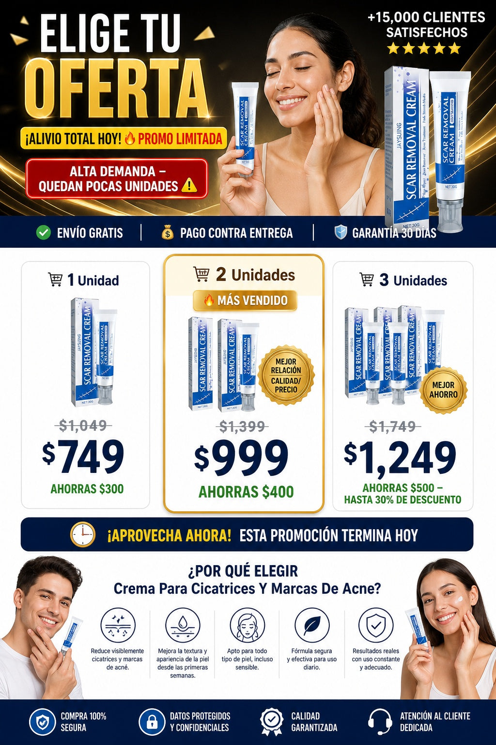 Crema Para Cicatrices Y Marcas De Acne - imagen 2