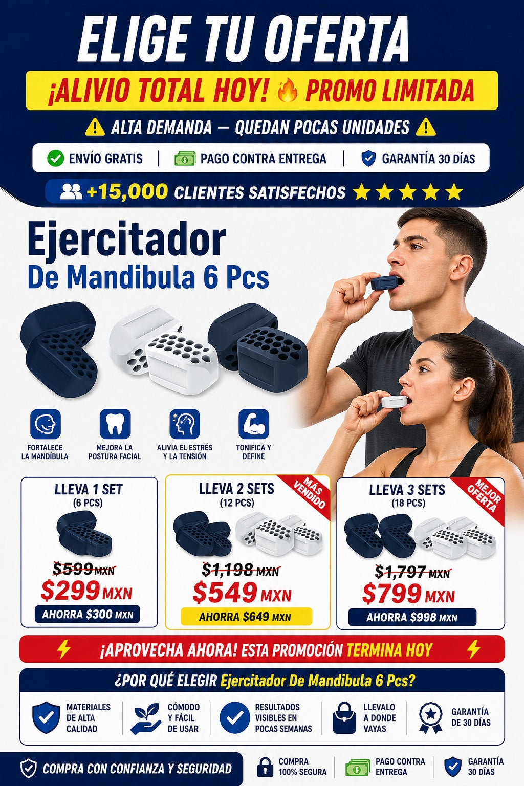 Ejercitador De Mandibula 6 Pcs - imagen 2