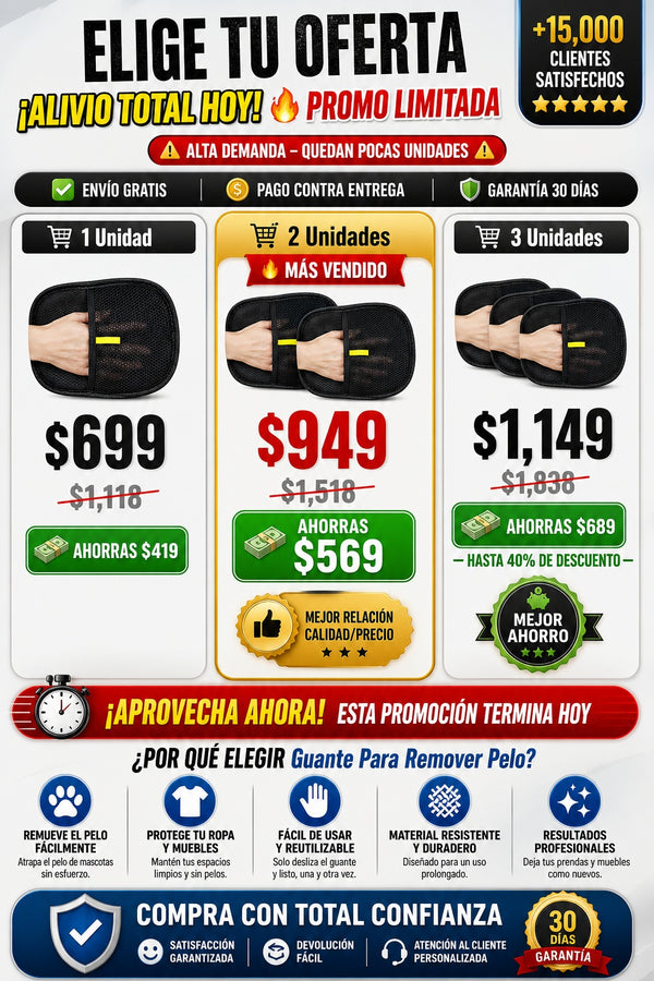 Guante Para Remover Pelo - imagen 2